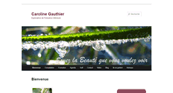 Desktop Screenshot of caroline-gauthier.com